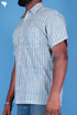 Regular Fit Cotton Men’sHalf Sleeved Shirt In Block Print